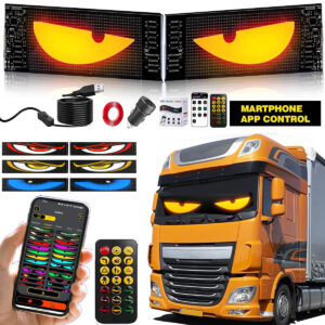 Scrolling Advertising Programmable LED Signs,Customs Size Flexible USB 5V,App Control Custom Text Pattern Animation Programmable Flexible Display Panel for Store/Car/Bar/Party/Festival (16x96 LED)