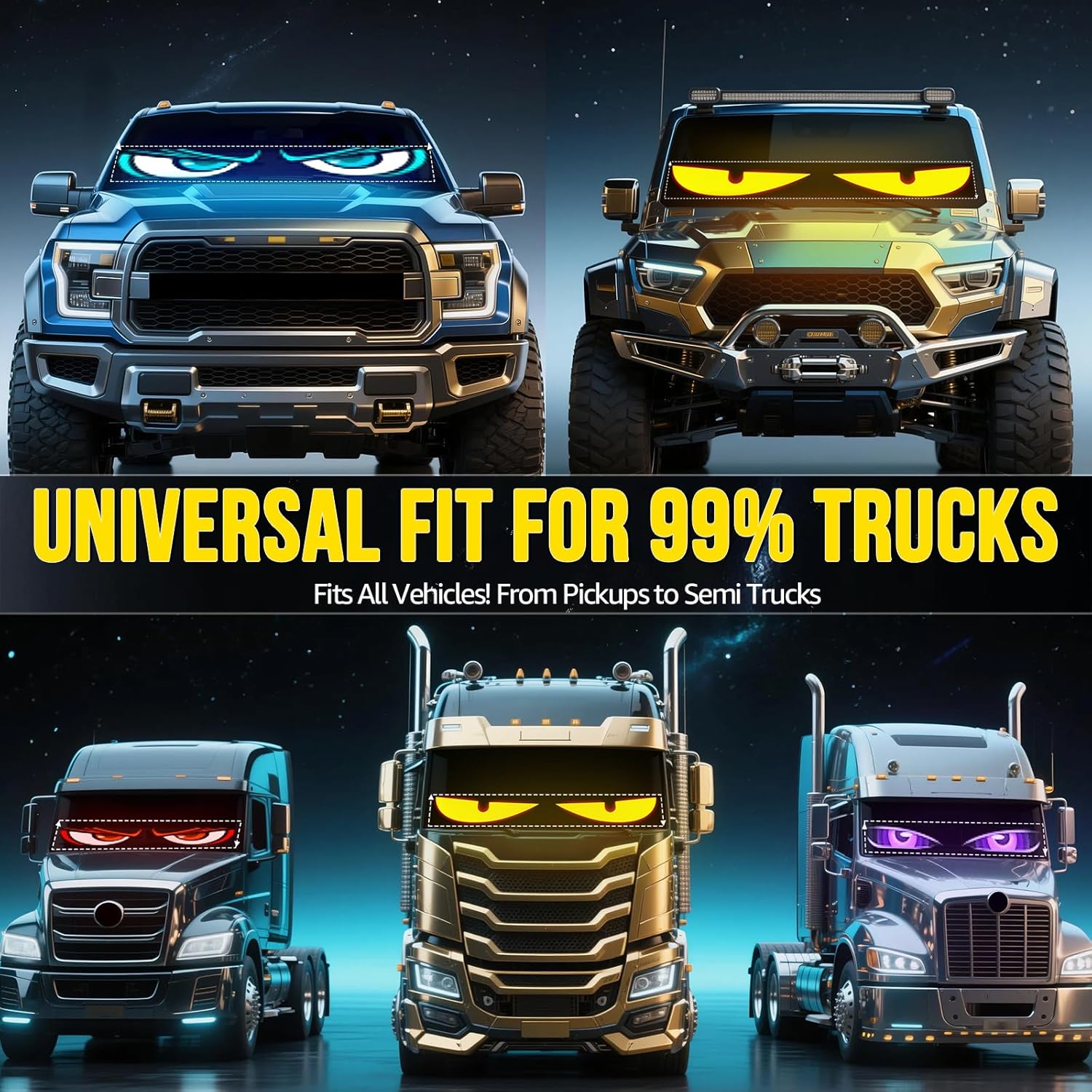 Synchronize Mutipanel Programmable LED Scrolling Sign,music rhythm display,Full Color Display Board with Bluetooth APP Control - Custom Text & GIF Patterns - Perfect for Business Advertising & Car Displays (Full Color) - 图片 8