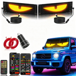 led signs devil eyes for car windsheild